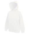 SS106B 62037 KIDS HOODED SWEAT 70/30 White colour image